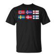 Scandinavia Flag The Nordic Country's Flag Northern Europe T-Shirt