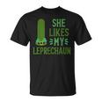 She Likes My Leprechaun St Patrick's Couple T-Shirt
