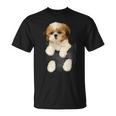 Shih Tzu Puppy In Pocket T-Shirt