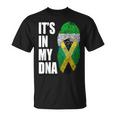 Sierra Leonean And Jamaican Vintage Heritage Dna Flag T-Shirt