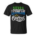 Sierra Leonean Queen Sierra Leonean Sierre Leone Flag T-Shirt