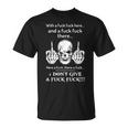 Skull With A Fuck Here And A Fuck There T-Shirt