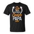 So Sieht Ein Cooler Papa Aus Slogan T-Shirt zum Vatertag, Schwarz S