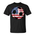Soccer American Flag United States Ball T-Shirt