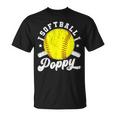 Softball Poppy Grandpa Softball Player Poppy T-Shirt