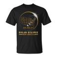 Solar Eclipse 2024 America Totality Total New Mexico Usa Map T-Shirt