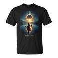 Solar Eclipse 2024 Lake Reflections Solar Eclipse T-Shirt