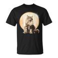 Solar Eclipse 2024 Maine Coon Cat America Totality T-Shirt