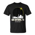 Solar Eclipse 2024 San Antonio Skyline Texas Solar Eclipse T-Shirt