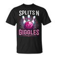 Splits 'N Giggles Bowling Team Bowler Sports Player T-Shirt