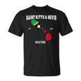 St Kitts & Nevis Flag Map Kittitian Nevisian National Day T-Shirt