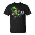 St Patrick's Day Irish Leprechaun Soccer Team Player T-Shirt