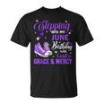 Stepping Into My June Birthday With God's Grace & Mercy T-Shirt