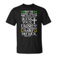 StPatrick's Day Irish Saying Quotes Irish Blessing Shamrock T-Shirt