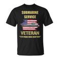 Submarine Service Veteran Pride Runs Deep Veterans Day T-Shirt