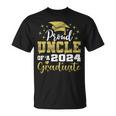 Super Proud Uncle Of 2024 Graduate Awesome Family College T-Shirt
