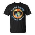Surfing Total Eclipse Turtle Eclipse Of The Heart 04 08 2024 T-Shirt