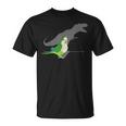 T-Rex Green Monk Parakeet Birb Memes Screaming Parrot T-Shirt