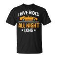 Taxi Driver Driving Cab Taxicab Cabdriver Chauffeur Cabbie T-Shirt