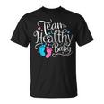 Team Healthy Baby Shower Gender Reveal Party T-Shirt