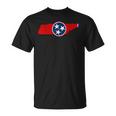 Tennessee Flag Tn Pride State Map Nashville Memphis T-Shirt