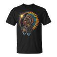 Total Eclipse Native American Indian Traditional Head Dress T-Shirt