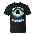 Total Solar Eclipse 2024 Path Of American Mountains View Ar T-Shirt