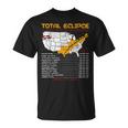 Total Solar Eclipse 2024 Tour Of America Eclipse 04082024 T-Shirt