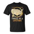 Total Solar Eclipse Twice In A Lifetime 2024 Usa Map T-Shirt