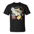 Tourist Holidays Costume Camera Passport Traveling Vacation T-Shirt