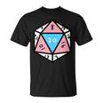 Transgender D20 Dice Trans Pride T-Shirt