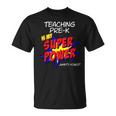 Trendy Pre-K School Teacher Superhero Superpower Comic Book T-Shirt