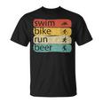 Triatlón Natación Ciclista Corredor Triatleta Camiseta unisex