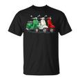 Tricolore Mit Italienischer Flagge Italienischer Roller T-Shirt