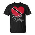 Trinidad & Tobago Trinidadian Tobagonian Flag Heart Pride T-Shirt