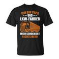 Truckeratertag Lkw-Fahrer Ich Bin Papa Und Lkwfahrer Truck T-Shirt