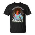 Unapologetically Groovy Black Woman 70S Dance Party Peace T-Shirt