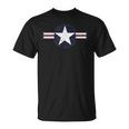 Us Airforce Star Roundel Distressed Veteran T-Shirt