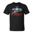Usa Military Warbird F15 Eagle Military Airplane T-Shirt