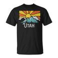 Utah Retro Mountains & Sun Eighties Style Vintage T-Shirt