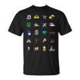 Vacaciones Turista Traductor Icono Deiaje Barrera Lingüíst Camiseta unisex