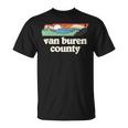 Van Buren County Tennessee Outdoors Retro Nature Graphic T-Shirt