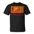 Venezianisches Löwen-Motiv Herren T-Shirt, Venedig-Themen Tee