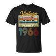 Vintage 1966 Retro Cassette Tape 57 Years Old 57Th Birthday T-Shirt