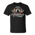 Vintage Alabama Retro Cool State Sweet Home Black Cute Bear T-Shirt