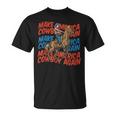 Vintage Make America Cowgirls Cowboys Again 4Th Of July T-Shirt