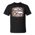 Vintage Baseball Poppy Leopard Baseball Pride T-Shirt