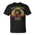 Vintage Dackel Papa Hundeliebhaber Dackelater Hund Besitzer T-Shirt