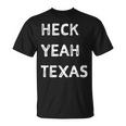 Vintage Heck Yeah Texas Texan State Pride T-Shirt