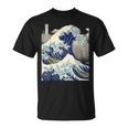 Vintage Japonés Tatuaje Arte Kanagawa La Gran Ola Camiseta unisex